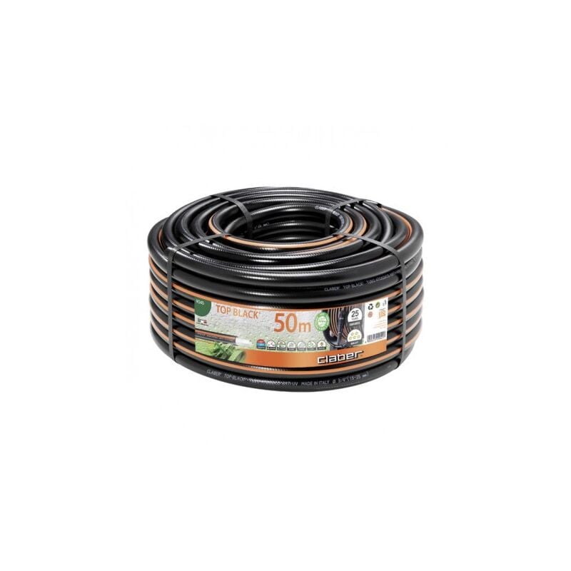 Tuyau top-black (qualité alimentaire) Claber Dimensions : 1/2' (Ø12-17 mm) - 50 m