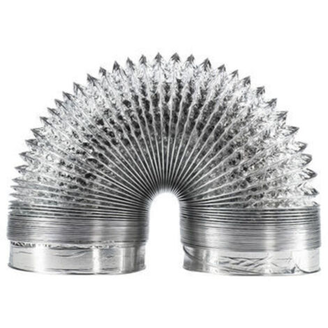 Tuyau ventilation en aluminium de 150 mm pour hotte aspirante, ventilateur tubulair(5 mètres de longueur)