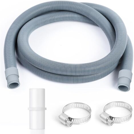 Tuyau Vidange Machine A Laver - 1 Piece - Polypropylene - Extension 2 Metres - Universel - Blanc