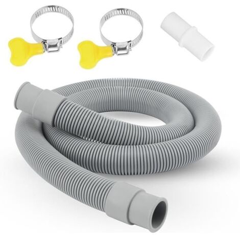 Tuyau Vidange Machine à Laver 1m -  - Raccords de Tuyaux et Colliers de Serrage - ø19 mm-22 mm