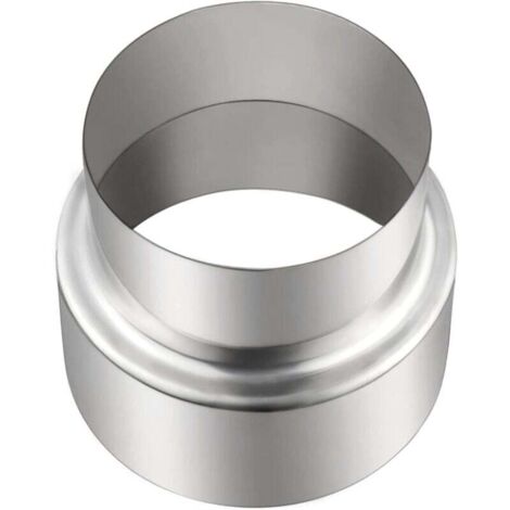 Tuyaux de Poêle Réduction Conduit Raccordement Connecteur de Conduit de Cheminée En Acier Inoxydable ø 100 mm à ø 90 mm Reducteur Tuyaux de Poêle