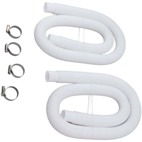 Tuyaux de rechange avec colliers de serrage pour pompes de piscine de 130, 135, 150 et 4 000 litres,de