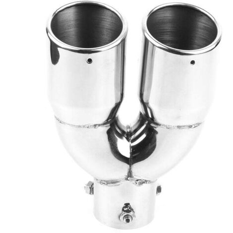 Tuyaux d'échappement doubles pour voiture 201 embouts de silencieux en acier inoxydable 6376220