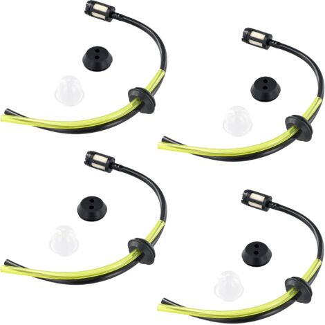 Tuyaux D'essence Avec Filtre, 4 Ensembles Universel Filtre à Essence Kit, Durites de Tondeuses Poire d Amorçage, Tuyau Carburant pour Débroussailleuse Tronconneuse Taille-Haie -