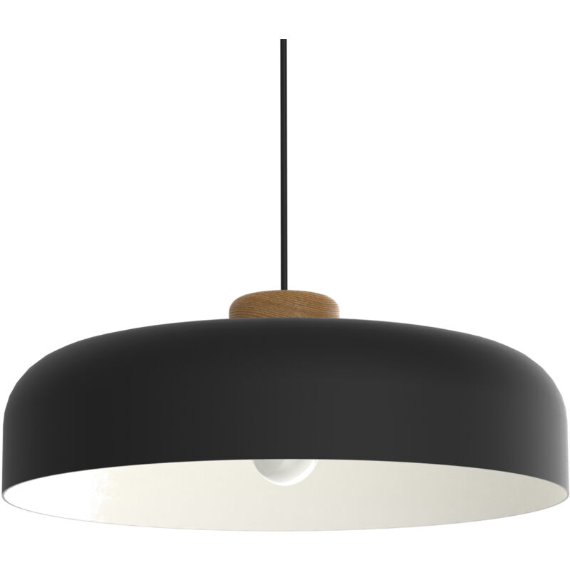 TUZZI SUSPENSION BICOLORE Ø 40 Noir brillant/blanc - Noir brillant/blanc