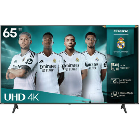 Hisense – Smart TV 65" LED 4K Ultra HD – Processore Quad Core – Dolby Vision e HDR10 – Controllo vocale e compatibile con Alexa