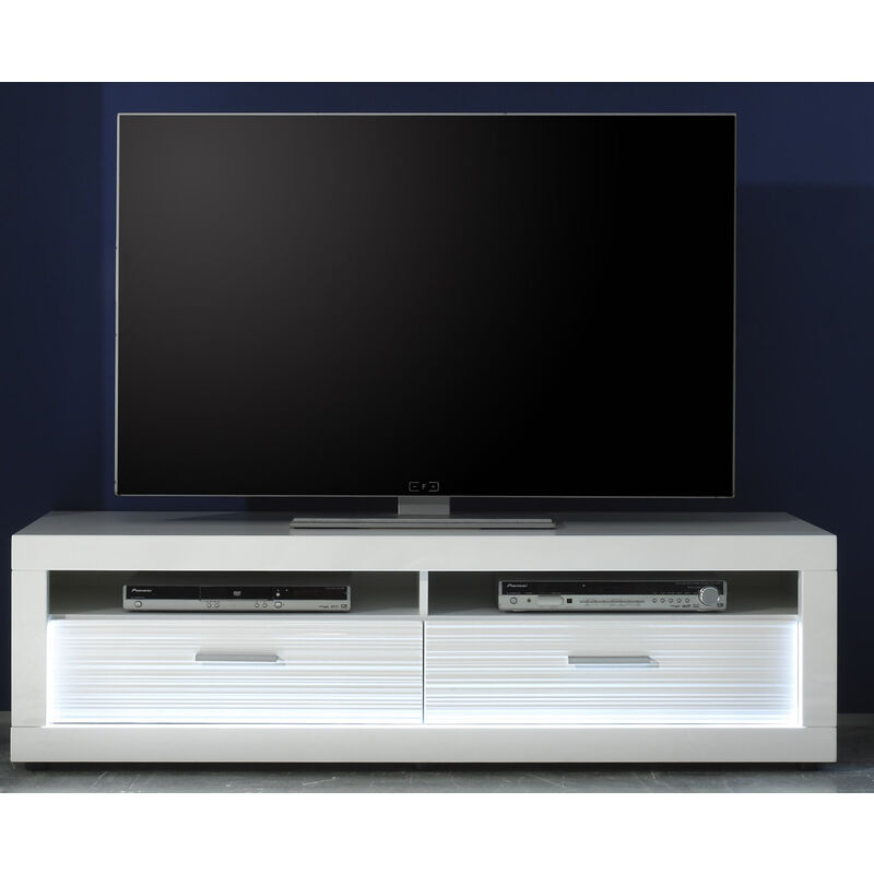 TV-Board Lowboard Hochglanz weiß 150 cm