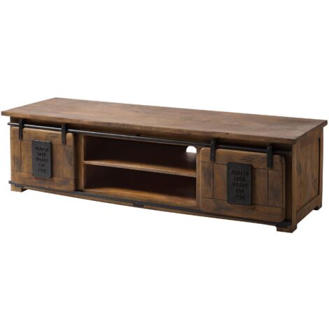 TV-Board Mango 180x55x50 braun lackiert RAILWAY 435