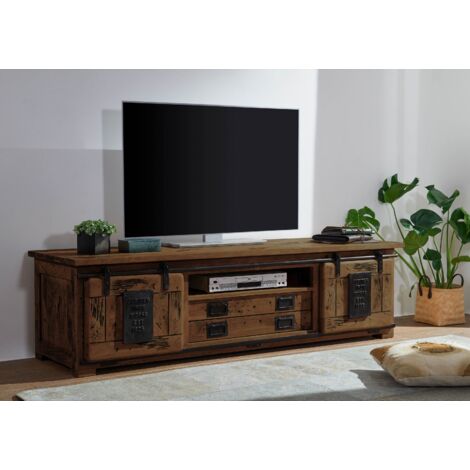 TV-Board Mango 180x55x50 braun lackiert RAILWAY 446
