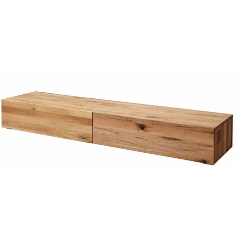 TV-Board Wild-/Zerreiche 220x52x32 natur geölt FRANKFURT 108