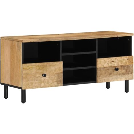 TV Cabinet 100x33x46 cm Solid Wood Mango vidaXL