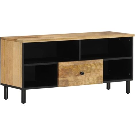 TV Cabinet 100x33x46 cm Solid Wood Mango vidaXL
