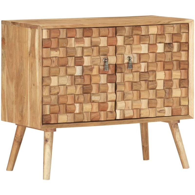 Sideboard 75x35x65 cm Solid Acacia Wood Vidaxl