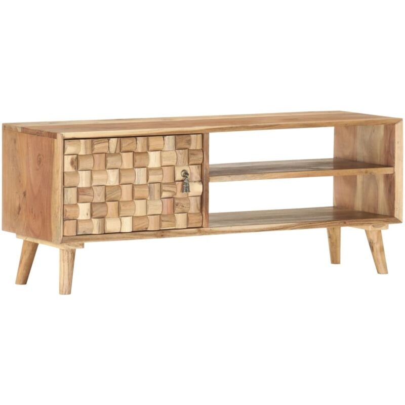 Tv Cabinet 100x35x40 cm Solid Acacia Wood Vidaxl