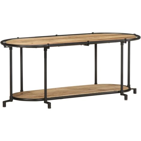 TV Cabinet 100x42x40 cm Solid Wood Rough Mango vidaXL