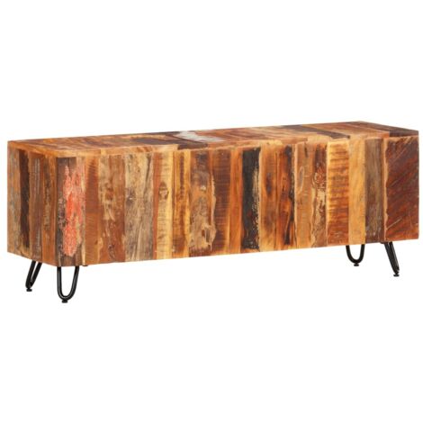 TV Cabinet 110x30x40 cm Solid Wood Reclaimed vidaXL