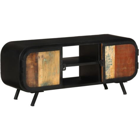 TV Cabinet 110x30x45 cm Solid Reclaimed Wood vidaXL