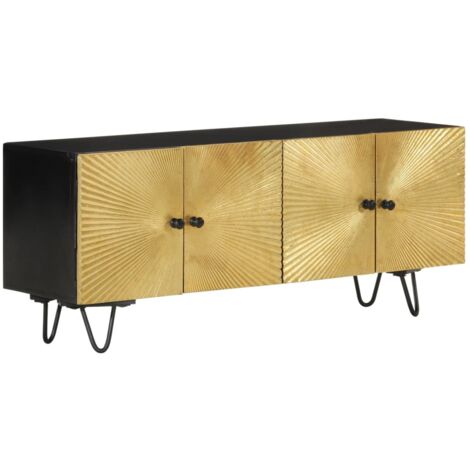 TV Cabinet 110x30x45 cm Solid Wood Mango vidaXL