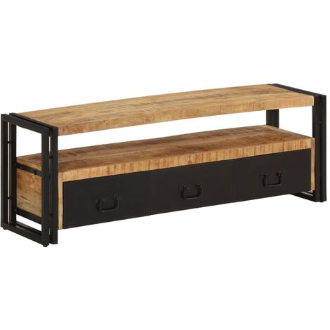 TV Cabinet 120x30x40 cm Solid Wood Mango vidaXL