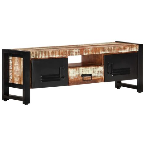 TV Cabinet 120x30x40 cm Solid Wood Reclaimed vidaXL