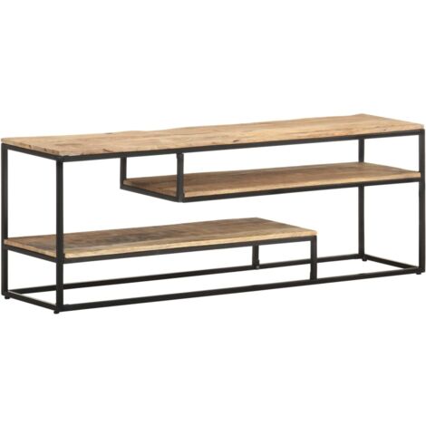 TV Cabinet 130x30x45 cm Rough Mango Wood vidaXL
