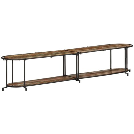 TV Cabinet 200x42x40 cm Solid Wood Reclaimed vidaXL