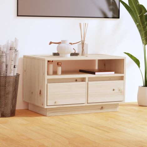TV Cabinet 60x35x37 cm Solid Wood Pine vidaXL