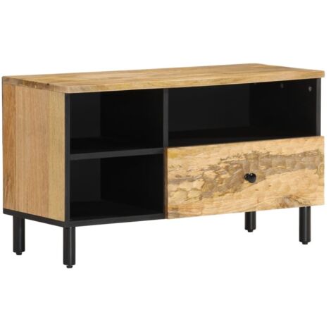 TV Cabinet 80x33x46 cm Solid Wood Mango vidaXL