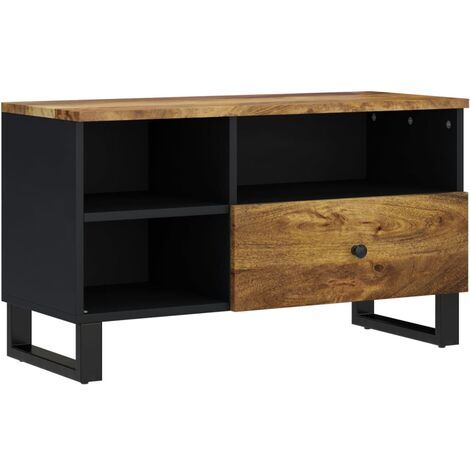 TV Cabinet 80x33x46 cm Solid Wood Mango&Engineered Wood vidaXL