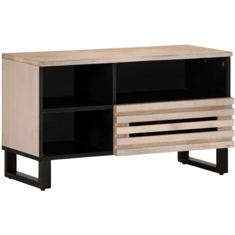 TV Cabinet 80x34x46 cm Solid Wood Mango vidaXL