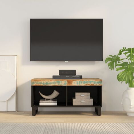 TV Cabinet 85x33x43.5 cm Solid Wood Reclaimed vidaXL