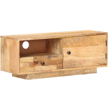 TV Cabinet 90x30x35 cm Solid Mango Wood vidaXL