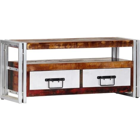 TV Cabinet 90x30x40 cm Solid Reclaimed Wood