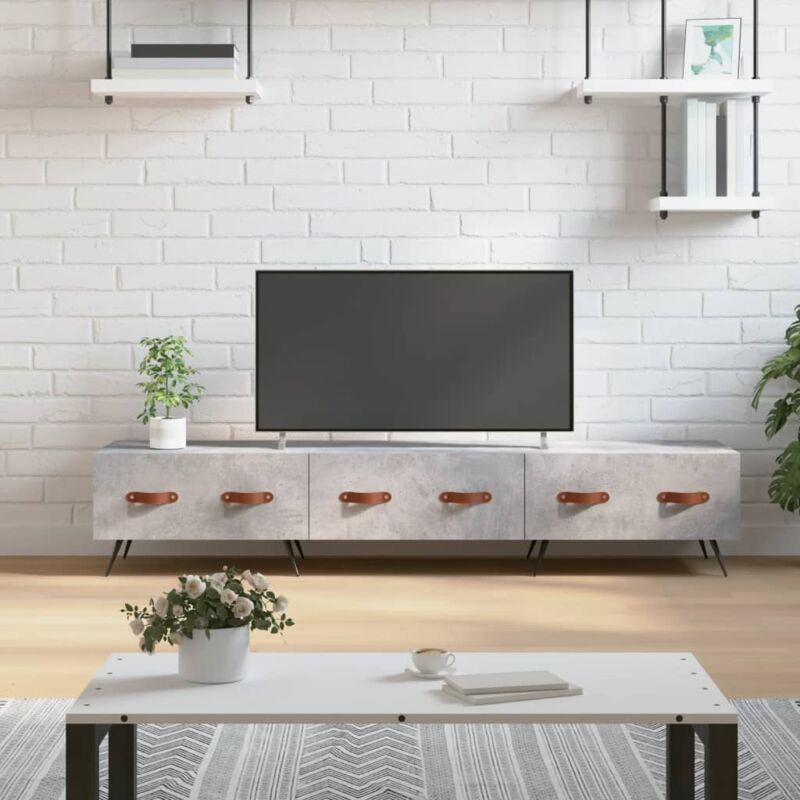 Vidaxl - Tv Cabinet Concrete Grey 150x36x30 Cm Engineered Wood
