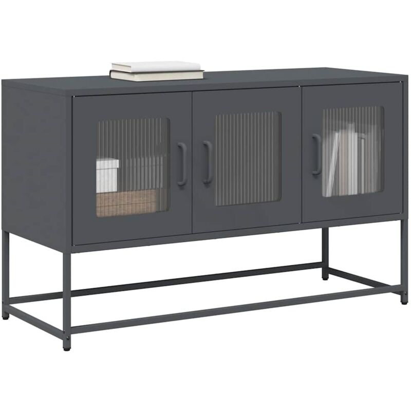 Vidaxl - Tv Cabinet Anthracite 100.5x39x60.5 Cm Cold-rolled Steel