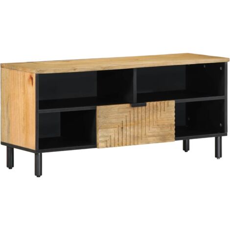 TV Cabinet Brown 100x33x46 cm Solid Wood Mango vidaXL