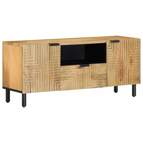 TV Cabinet Brown 105x33x46 cm Solid Wood Mango vidaXL