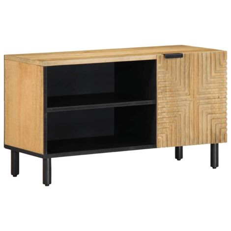 TV Cabinet Brown 80x31.5x46 cm Solid Wood Mango vidaXL