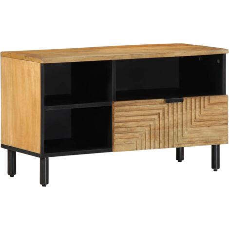 TV Cabinet Brown 80x33x46 cm Solid Wood Mango vidaXL