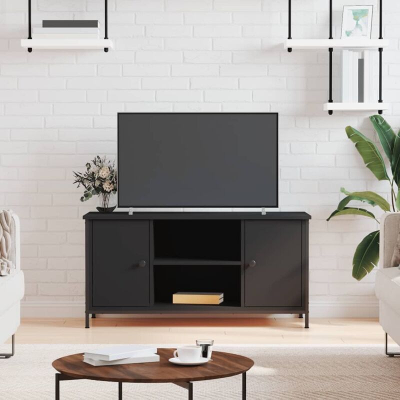 TV Cabinet Black 100x40x50 cm Engineered Wood vidaXL - Black