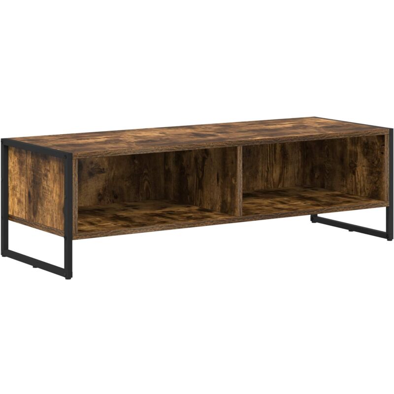 Tv Cabinet Smoke Oak 100 X 36.5 X 30.5 Cm Engineered Wood Vidaxl
