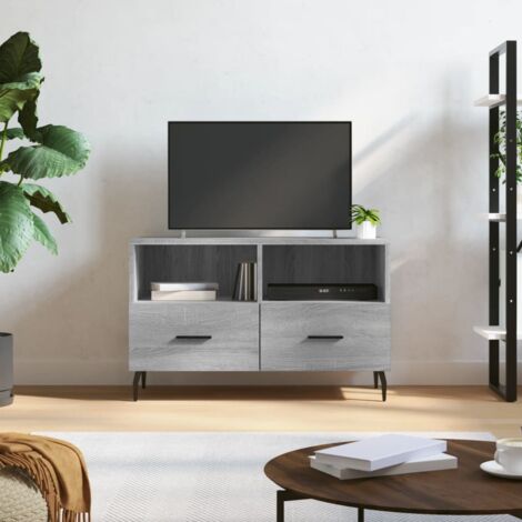 TV Cabinet Grey Sonoma 80x36x50 cm Engineered Wood vidaXL