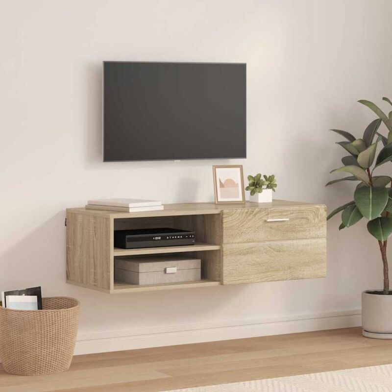 Vidaxl - Tv Cabinet Sonoma Oak 100.5 X 39 X 30 Cm Engineered Wood