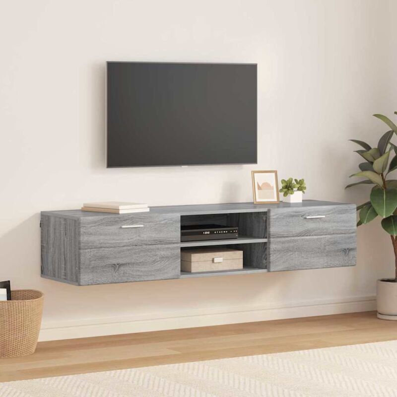 Tv Cabinet Grey Sonoma 150 X 39 X 30 Cm Engineered Wood Vidaxl