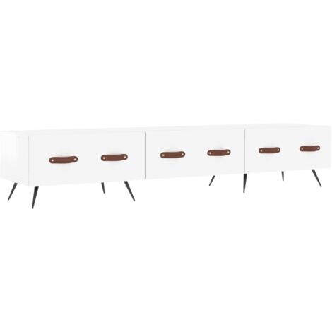 TV Cabinet High Gloss White 150x36x30 cm Engineered Wood vidaXL