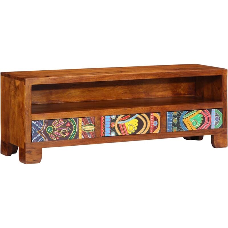 Vidaxl - tv Cabinet Multicolour 110x30x40 Solid Wood Acacia