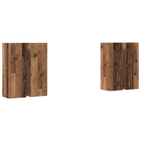 TV-Cabinet-Set 4 pcs Altholz 30,5 x 30 x 90 cm Holzwerkstoff vidaXL