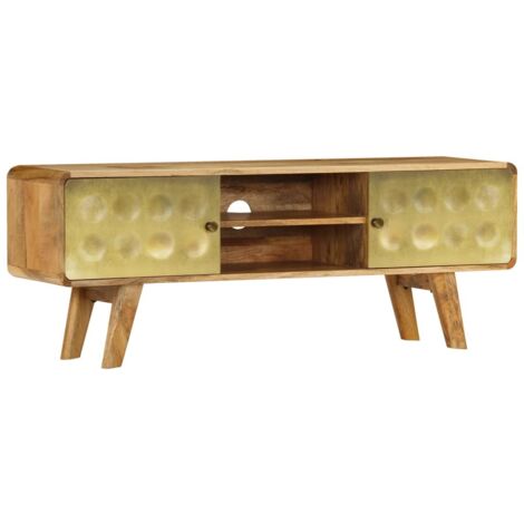 TV Cabinet Solid Mango Wood 120x30x45 cm vidaXL