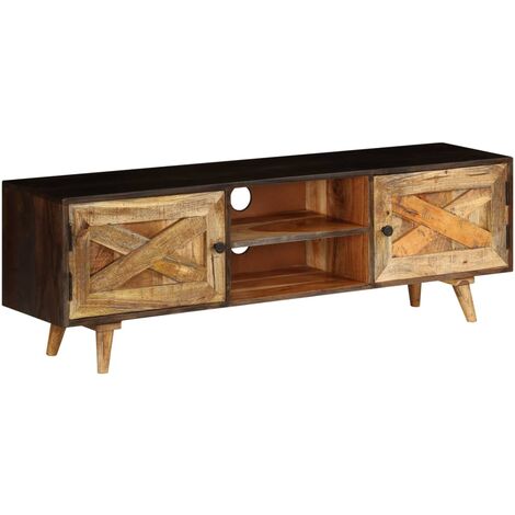 TV Cabinet Solid Mango Wood 140x30x45 cm vidaXL