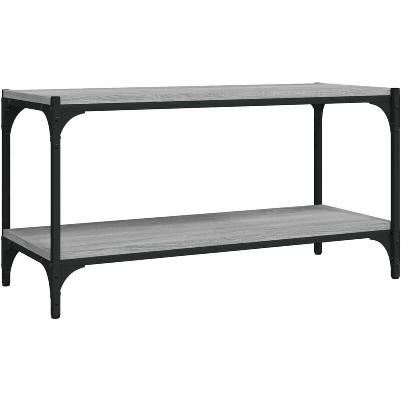 Vidaxl - Tv Cabinet Grey Sonoma 80x33x41 Cm Engineered Wood And Steel